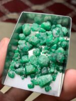74.35 Carat Swat Emerald Rough Lot – Compact Strength with Natural Character - Image 12