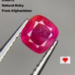 Afghan Ruby: 0.455ct Faceted Gemstone, Natural Red