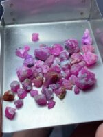 33.20ct Afghan Ruby Rough Lot – Natural Uncut Crystals (9.70 × 7.81 × 5.97 mm) - Image 7