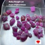 33.45ct Afghan Ruby Rough Lot – Natural Small-Sized Crystals with Vibrant Color