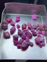 33.45ct Afghan Ruby Rough Lot – Natural Small-Sized Crystals with Vibrant Color - Image 4