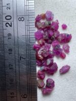 33.45ct Afghan Ruby Rough Lot – Natural Small-Sized Crystals with Vibrant Color - Image 9