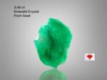 Raw Elegance: 3.46ct Emerald Crystal from Swat Valley