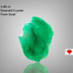 Raw Elegance: 3.46ct Emerald Crystal from Swat Valley
