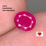 Elegance in Red: 1.110ct Faceted Ruby Gemstone
