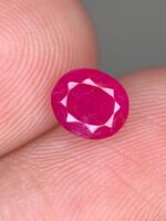 Elegance in Red: 1.110ct Faceted Ruby Gemstone - Image 2