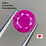 0.835ct Natural Round Afghan Ruby: Perfectly Balanced, Brilliantly Red