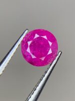 0.835ct Natural Round Afghan Ruby: Perfectly Balanced, Brilliantly Red - Image 7