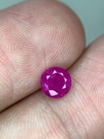 0.835ct Natural Round Afghan Ruby: Perfectly Balanced, Brilliantly Red - Image 10