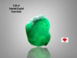 The Natural Elegance of a 2.04 Carat Swat Emerald Crystal