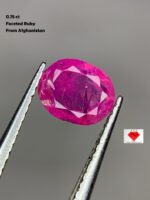 0.75ct Natural Afghan Ruby – Delicately Faceted Gemstone (5.96×4.81×2.53 mm)