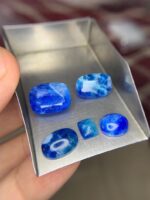 26 Carat Afghan Hauyne Cabochon Lot – A Rare Splash of Celestial Blue - Image 10