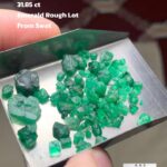 31.85ct Swat Emerald Rough – A Compact Collection of Vivid Green Crystals