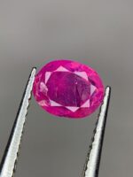 0.75ct Natural Afghan Ruby – Delicately Faceted Gemstone (5.96×4.81×2.53 mm) - Image 6
