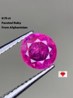 0.75ct Natural Afghan Ruby: Petite Gem with Powerful Color