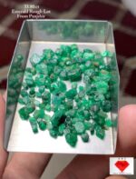 Radiant 33.80ct Panjshir Emerald Rough