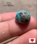 Radiance in Afghan Turquoise: Spotlight on a 12.20ct Cabochon