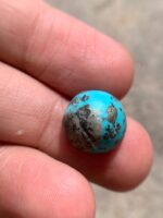 Radiance in Afghan Turquoise: Spotlight on a 12.20ct Cabochon - Image 4