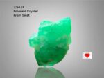 A Closer Look at a 3.94-Carat Swat Emerald Crystal: Nature's Green Treasure