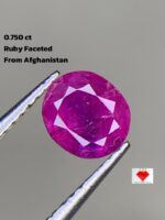 Gemstone Feature: 0.750ct Natural Faceted Afghan Ruby (5.56 x 4.92 x 3.44 mm)