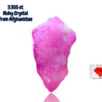 3.555ct Afghan Ruby Crystal – Natural Red Gemstone