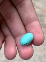 Petite Gem, Big Heart — 6.40 ct Afghan Turquoise Cabochon - Image 4