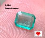 Unveiling the Beauty of Trigonal Cut Green Hauyne  0.23 ct  A Rare Collector’s Gem