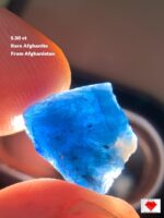 5.30ct Afghanite Crystal – Rare Blue Elegance