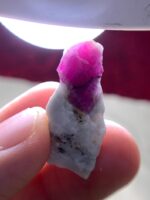 Crimson Legacy 36.20ct Afghan Ruby Specimen with Impressive Length & Color - Image 2