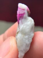 Crimson Legacy 36.20ct Afghan Ruby Specimen with Impressive Length & Color - Image 9