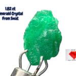 Rare 1.82ct Swat Emerald Crystal – Sleek, Natural Green Beauty (9.33 x 6.33 x 3.43mm)