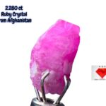 2.80ct Afghan Ruby Crystal – Vivid Red Untreated Gemstone