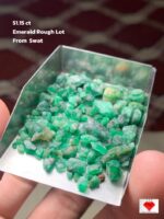Showcasing a 51.15ct Emerald Rough Lot from Swat Valley