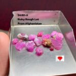 24.60ct Natural Ruby Rough Lot – Afghanistan Origin | 11.30 x 8.66 x 2.52 mm