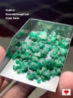 Exploring a 51.60ct Emerald Rough Lot from Swat Valley