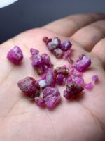 39.50ct Afghan Rough Ruby Lot – Vibrant Natural Crystals (11.21 x 9.31 x 5.67 mm) - Image 4