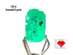 A Touch of Green Elegance: 1.18ct Swat Emerald Crystal