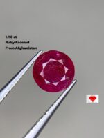 Rare Beauty: 1.110ct Faceted Afghan Ruby Gemstone Showcase