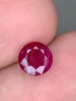 Rare Beauty: 1.110ct Faceted Afghan Ruby Gemstone Showcase - Image 2
