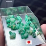 A Rare Green Jewel from Swat: 28.78ct Emerald Rough Lot