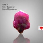 A Gem of Grace: 11.45 Carat Afghan Ruby Specimen