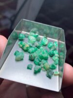 A Rare Green Jewel from Swat: 28.78ct Emerald Rough Lot - Image 7