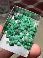 54.25 Carat Swat Emerald Rough Lot – Compact Power in Natural Form - Image 11