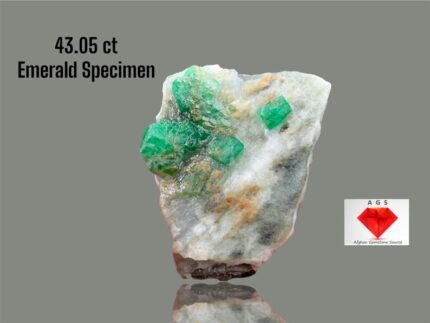 A Rare 43.05ct Emerald Specimen from Swat – Natural Beauty in 30x23x7mm