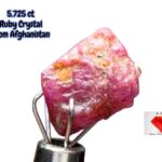 5.725ct Afghan Ruby Crystal – Natural Untreated Deep Red Gem (10.53 x 8.99 x 6.84mm)