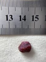 5.725ct Afghan Ruby Crystal – Natural Untreated Deep Red Gem (10.53 x 8.99 x 6.84mm) - Image 7