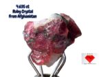 Afghan Ruby Crystal – 4.635ct Natural Crimson Gemstone