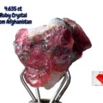 Afghan Ruby Crystal – 4.635ct Natural Crimson Gemstone