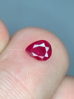 0.622ct Faceted Ruby – Natural Deep Red Gemstone (6.11 x 4.86 x 2.81mm) - Image 2