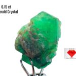 6.15ct Swat Emerald Crystal: Raw Green Beryl with Natural Charm